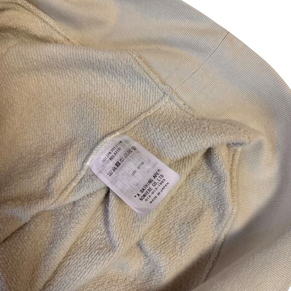 XL Bape Relaxed Fit White Beige Shark Hoody WGM - Picture 7 of 7